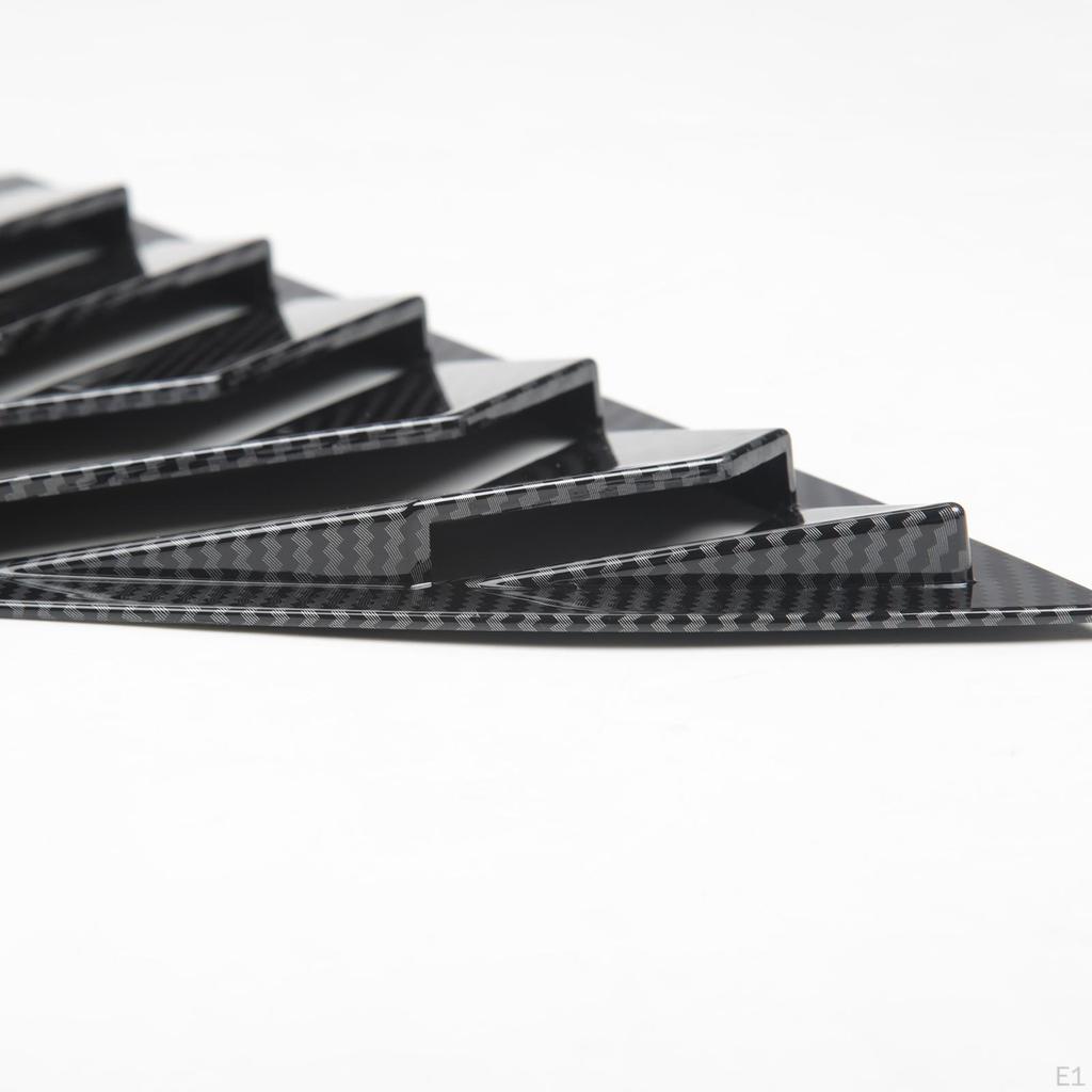 2 Pieces Rear Window Triangle Sticker Fitting Decals Cover for Premium Fashion Spare Parts Modified