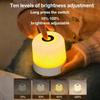 LED Night Light Dimmable Rechargeable/Plug-in Desktop Bedroom Bedside Lighting Decorative Touchscreen Reading RGB Desk Lamp