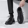 Fashion2024 British Style Men's Trend Luxury Brogues Shoes Men Wedding Leather Dress Shoes Black With Black Flats Formal Shoes Men