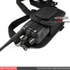 Universal Nylon Walkie-Talkie Leather Case with Chest Strap - Available In Large, Medium, Small Sizes