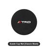 1pcs Suede Car Coaster Mat Water Cup Slots Non-Slip Pad for Toyota Corolla TRD GR Yaris Chr Auris RAV4 Land Cruiser Camry Highlander