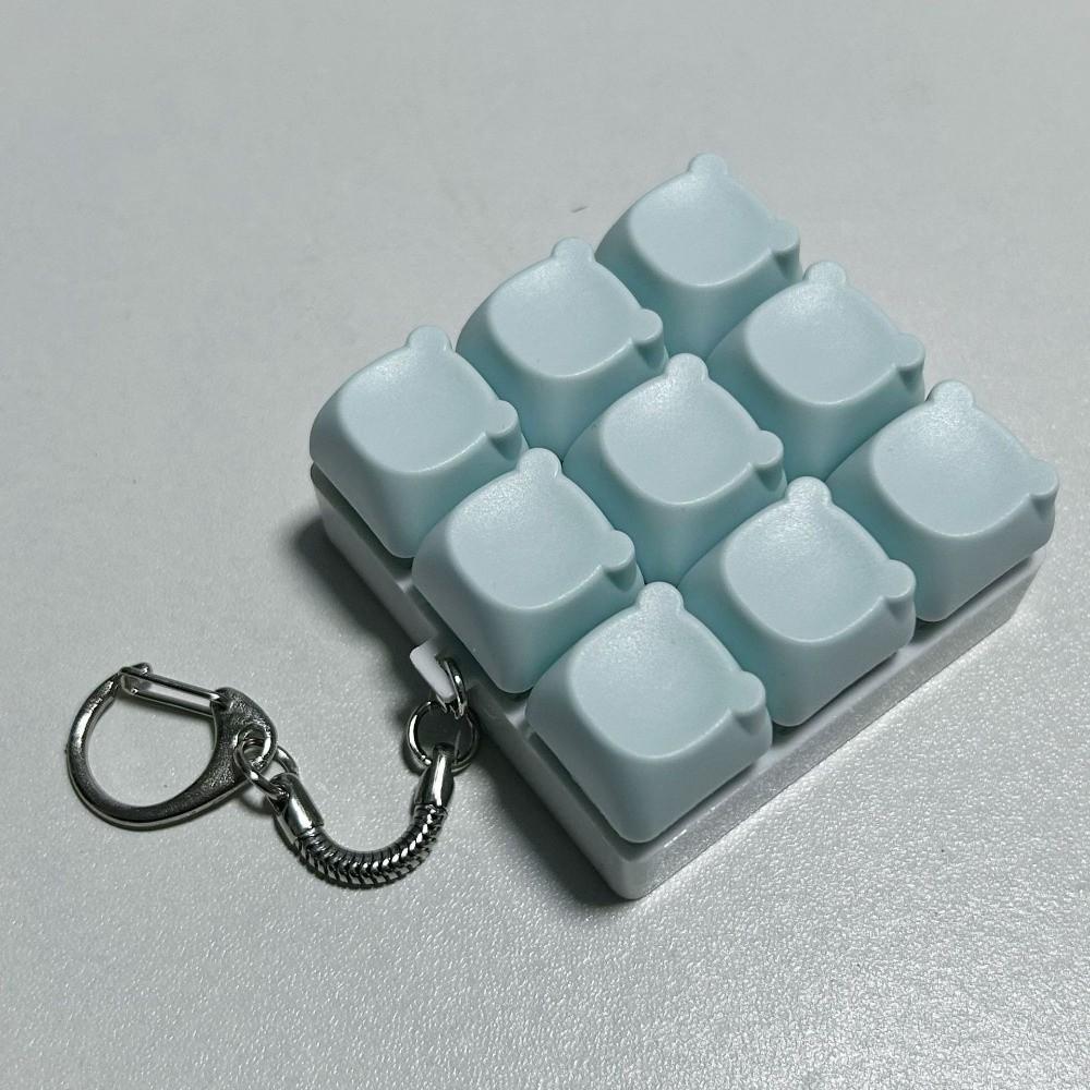 9 Keys Finger Keyboard Cap Keys Button Pinch Toy Cute Clicker Toy  Pass The Time
