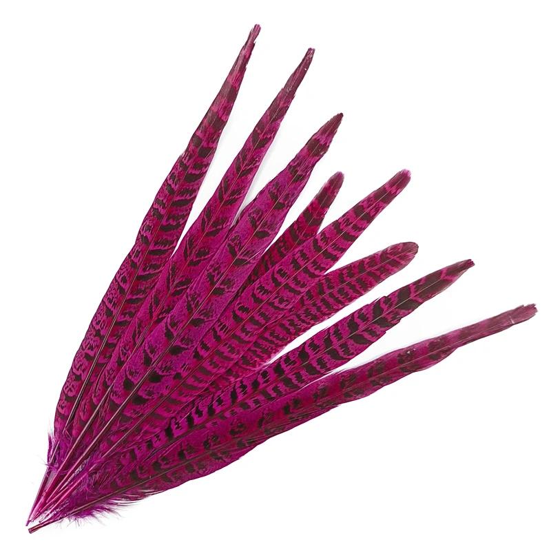 Colorful Pheasant Feathers Table Centerpieces Handicraft Accessories 25-30Cm Natural Plumes Diy Headdress Decoration