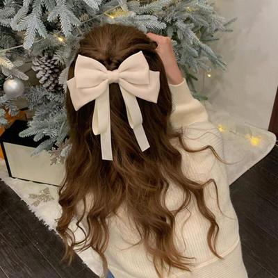 Women's Drop Strap Double Ribbon Hairpin
