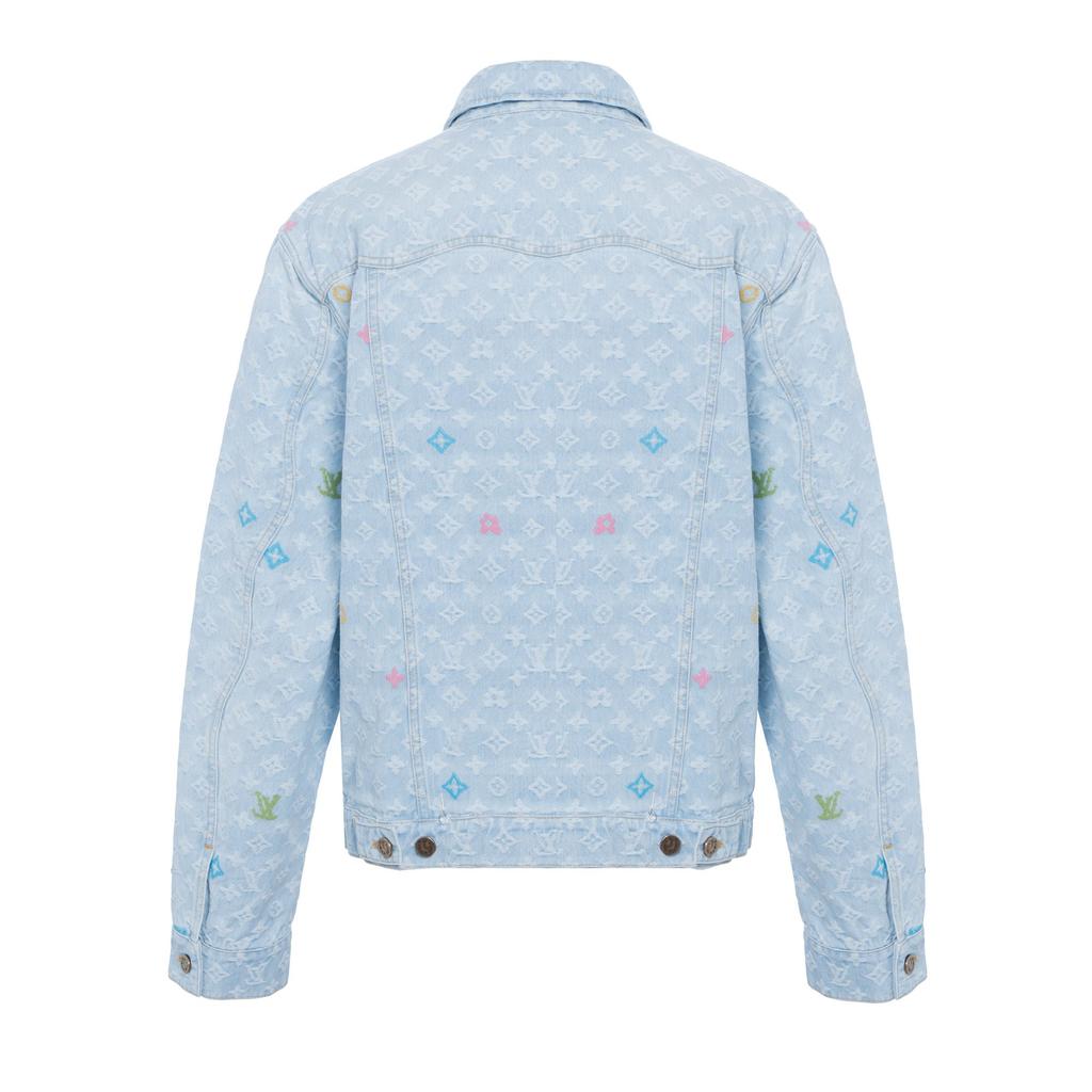 Louis Vuitton X Tyler SS24 Denim Jacket Men's Light Blue 1AFRXI