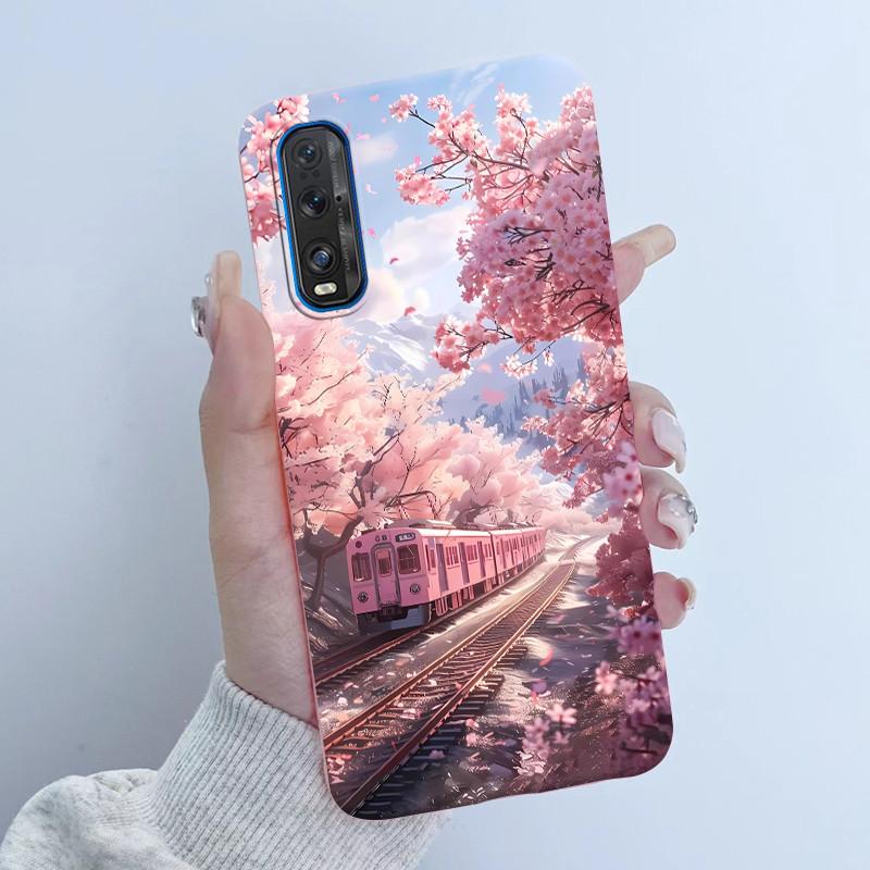 For Oppo Find X2 X 2 Pro Phone Case Butterfly Flower Girl Design Soft Silicone TPU Back Housing for Oppo Find X2 Pro X2Pro Cover