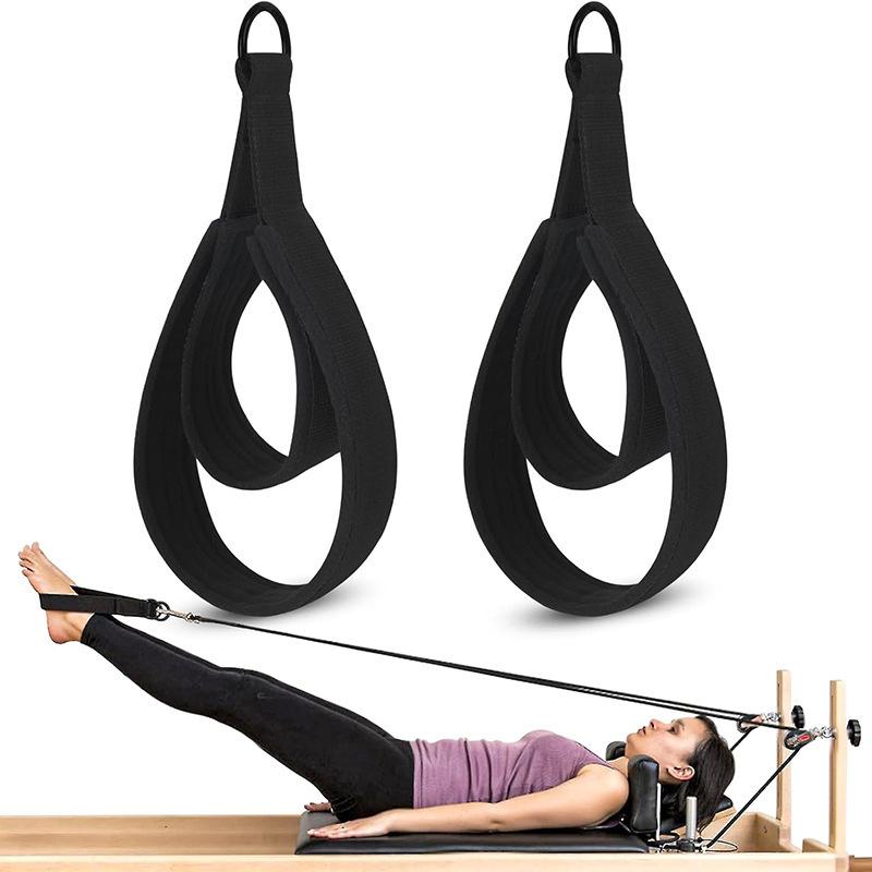 Pilates Machine Padded Handles, Double Grips for Resistance Bands, Non-Slip Core Training Accessories Universal Multi-Color