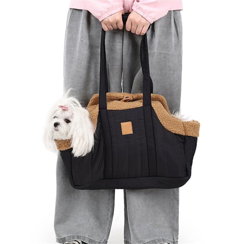 Haustiertragetaschen Handtasche Haustiertasche Ausgehtasche Reise für Welpen Outdoor-Reise Tragbare weiche Schultertasche