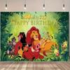 Happy Disney, The Lion King Photo Background, with Classic Cartoon Movie Theme, for Boys and Girls, Party Supplies.
