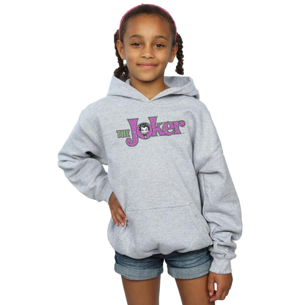 DC Comics Girls The Joker Crackle Logo Hoodie
