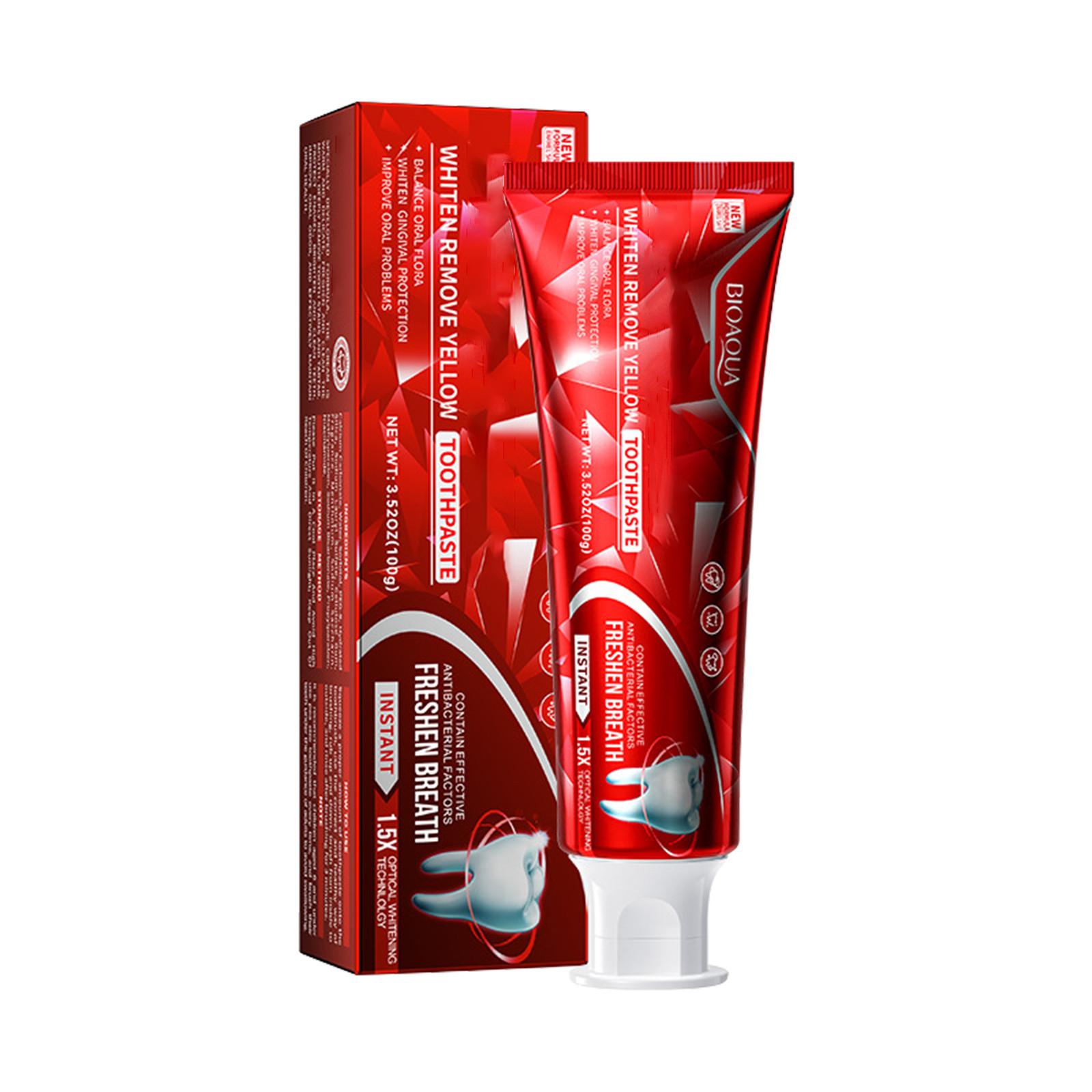 

1.5X Мгновенная отбеливающая зубная паста Balance Oral Whiten Gingival Fresh Breath Enamel Safe 100 г One Size