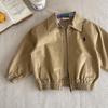 2025 Trendy Kids' Denim Cardigan Jacket – Solid Colors for Boys & Girls, Spring/Autumn Fashion