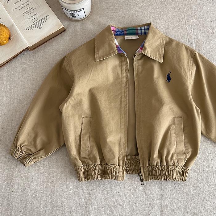 2025 Trendy Kids' Denim Cardigan Jacket – Solid Colors for Boys & Girls, Spring/Autumn Fashion