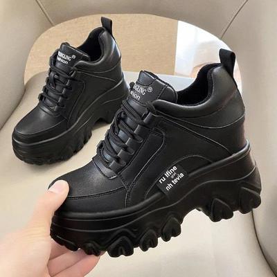 Women's Sneakers Winter Platform Women's Shoes Chunky Sole Sneakers Height Increasing Women Boots Thick Sole Woman Spring Autumn