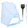 Hair Highlights Cap Set Reusable Highlight Cap with Hair Dyeing Brushes Hook Needle
