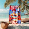 Personalized customized proof beach towel with TOP lands boy group Zhu Zhixin pattern - soft, absorbent,quick-drying,perfect swimming,camping&bathing
