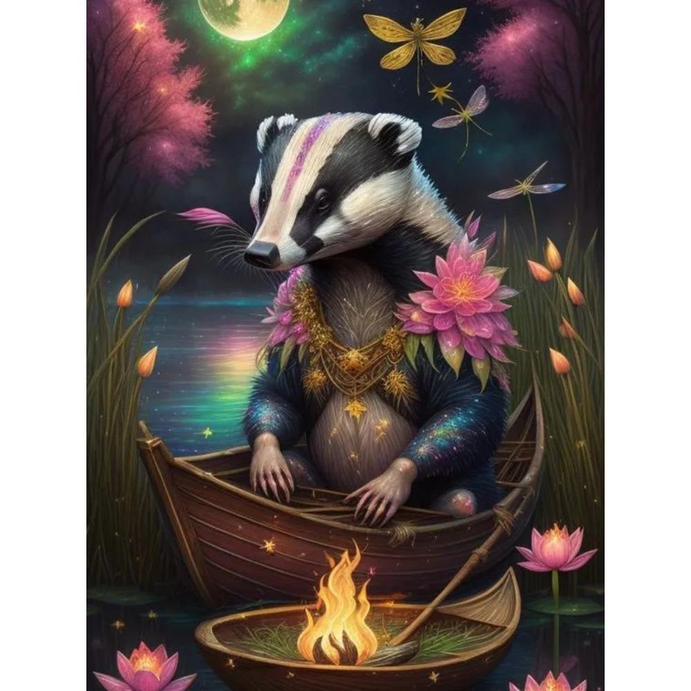 Diamond Painting Full Drill Fantasy Beach Sea Round Diamond Painting Handmade Animal Landscape Diy Diamond Mosaic Painting Home Decoration