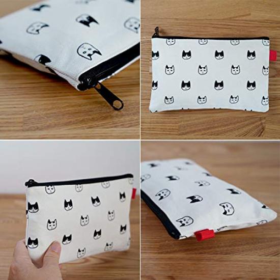 Small Pouch, Multi-purpose Case, Bankbook Holder, Cat Pattern, Men's and Women's, Stylish and Cute, Made In Japan, Cat Goods