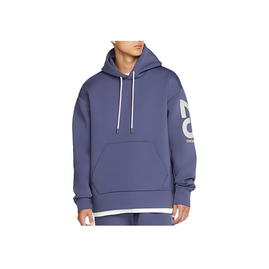 Jordan 23 Engineered Letter Print Pattern Knit Hoodie Sweatshirt Men Tops Purple CD6059-557