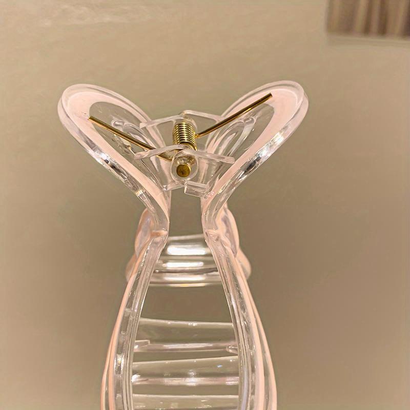 AISHG Crab Hair Clips for Women Shark Jelly Clear Claw Clips Scissors Shape Clamp Barrette Hairpin Girls Hair Accessories