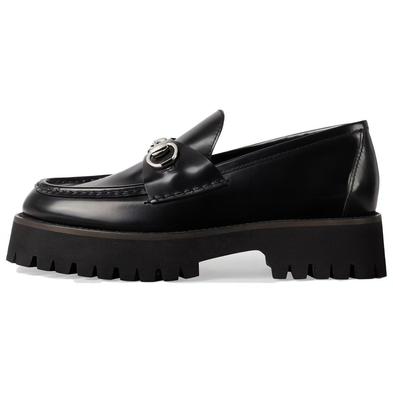 Gucci Wmns Horsebit Mokasīni `Melns` Sieviešu