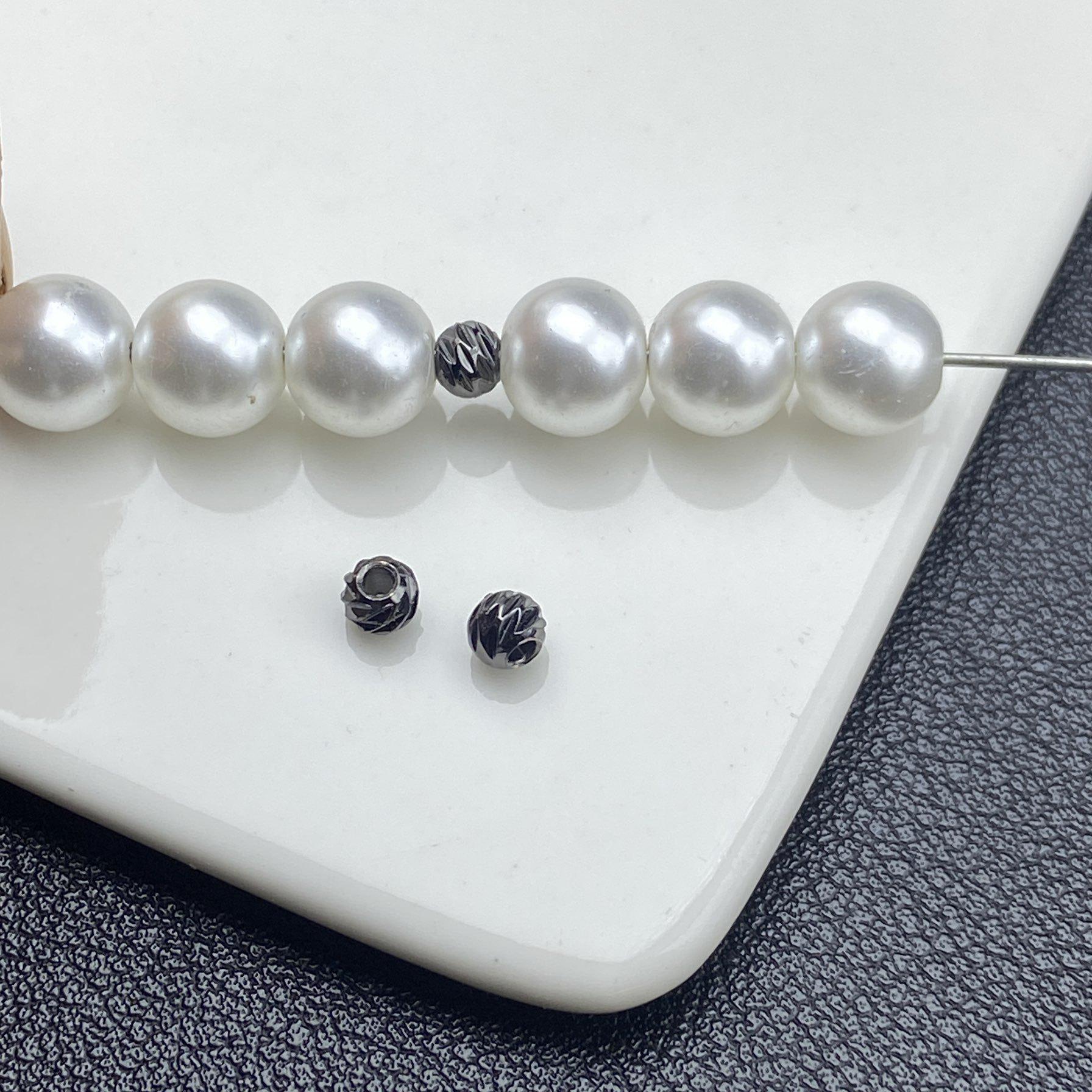 

Gun Black 6mm Spacer Beads for DIY Jewelry & Wenwan Beaded Bracelets Fast Shipping