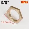 10Pcs Brass Flange Nut Water Tank Joint  Plumbing Fastening Accessories