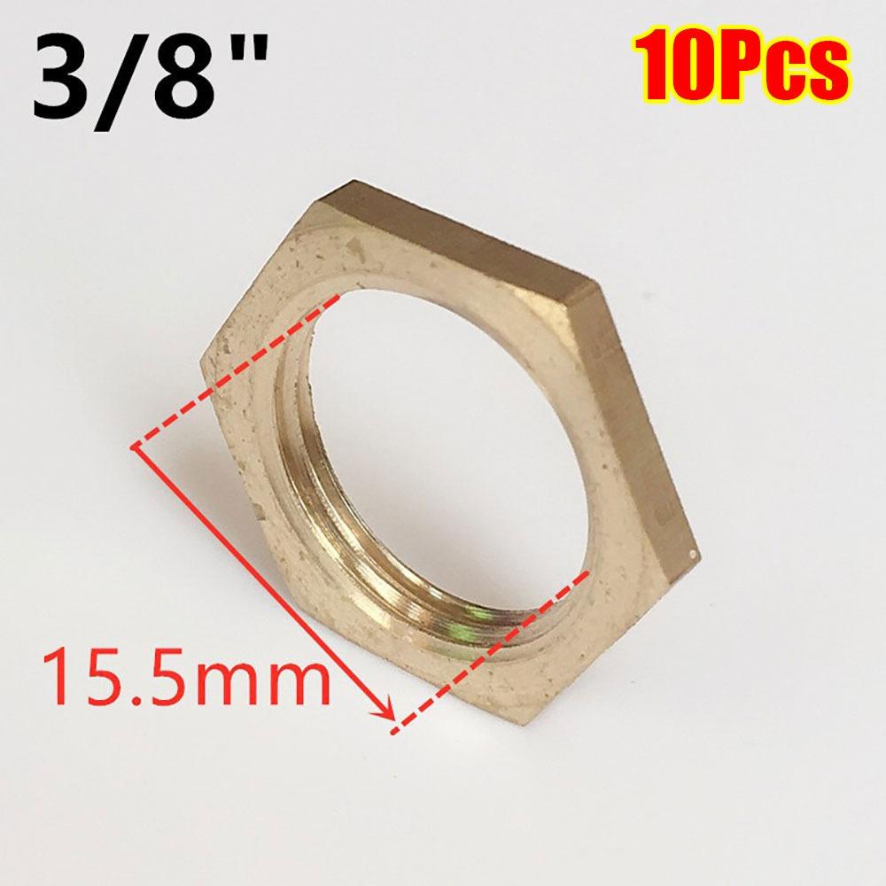 10Pcs Brass Flange Nut Water Tank Joint  Plumbing Fastening Accessories