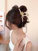 Elegant Marble Plumeria Hair Clip with Cross-Border Design
