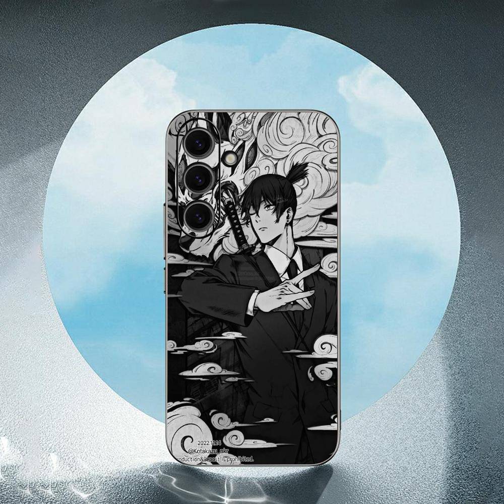 Aki Hayakawa For Samsung Galaxy S24 S23 Ultra S22 S21 Plus S20 Black Soft Silicone Protective Case