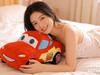 Cartoon Cars McQueen Plush Toy for Kids - Soft Cuddly Stuffed Car Doll Pillow Anime Movie Character Room Decor Gift for Boys