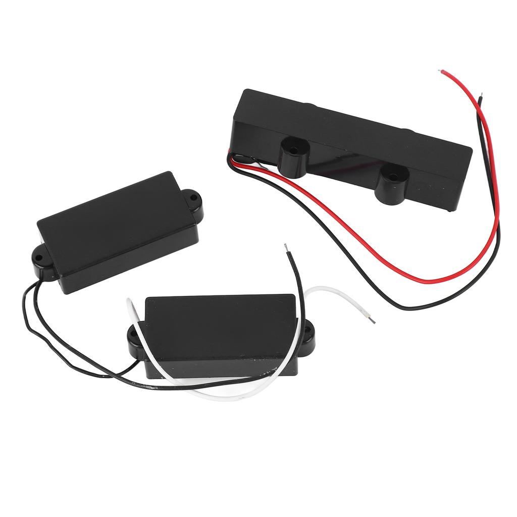 Closed Electric Bass Pickups Low Noise Powerful Output Guitar Enclosed Pickup Set Musical Instrument Accessories