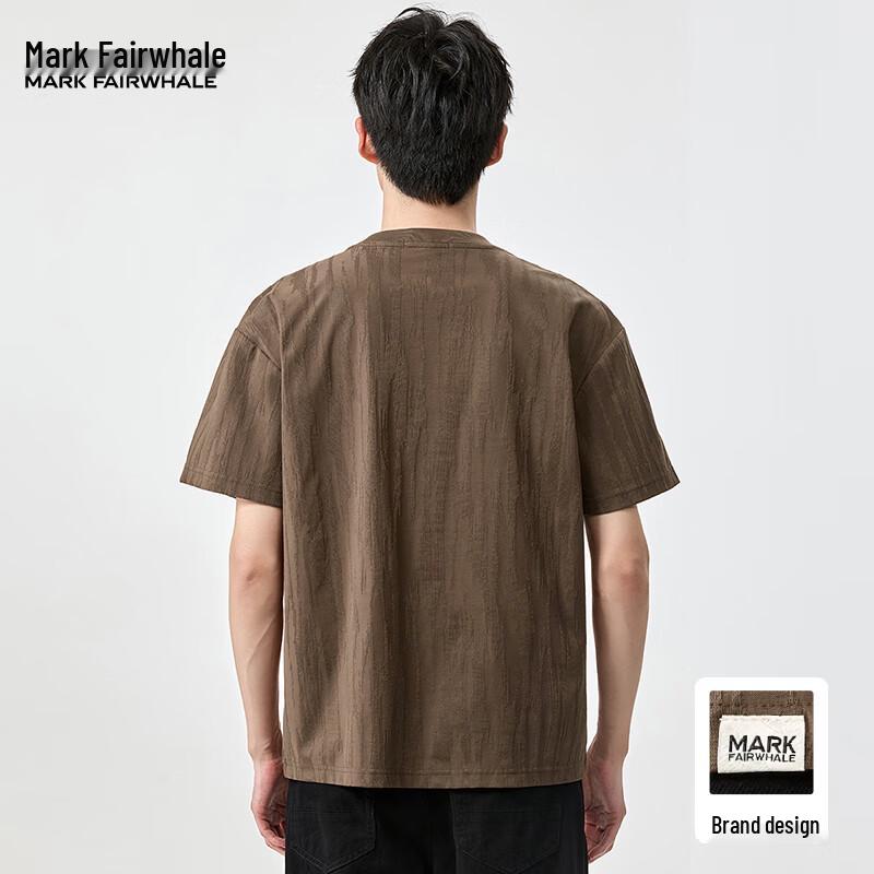 Mark Fairwhale Men's Textured Ice Silk Short-Sleeve T-Shirt