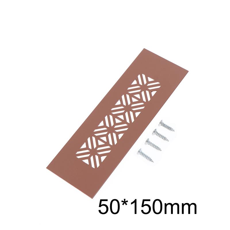 Aluminum Alloy Vents Cover Rectangle 50 Wide Air Vent Decor Louver Breathable Mesh Ventilator Grille Cover