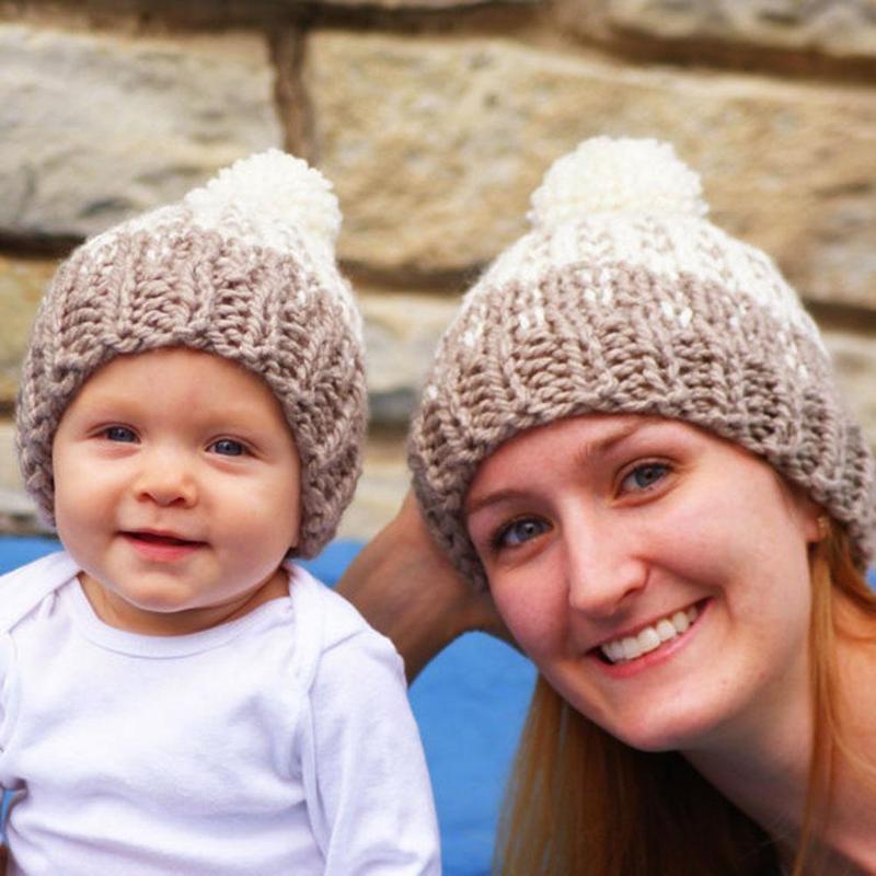 matching beanies for mom and baby