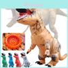 Fantástico Fato Inflável de Dinossauro T-rex para Crianças para a Diversão Suprema de Halloween