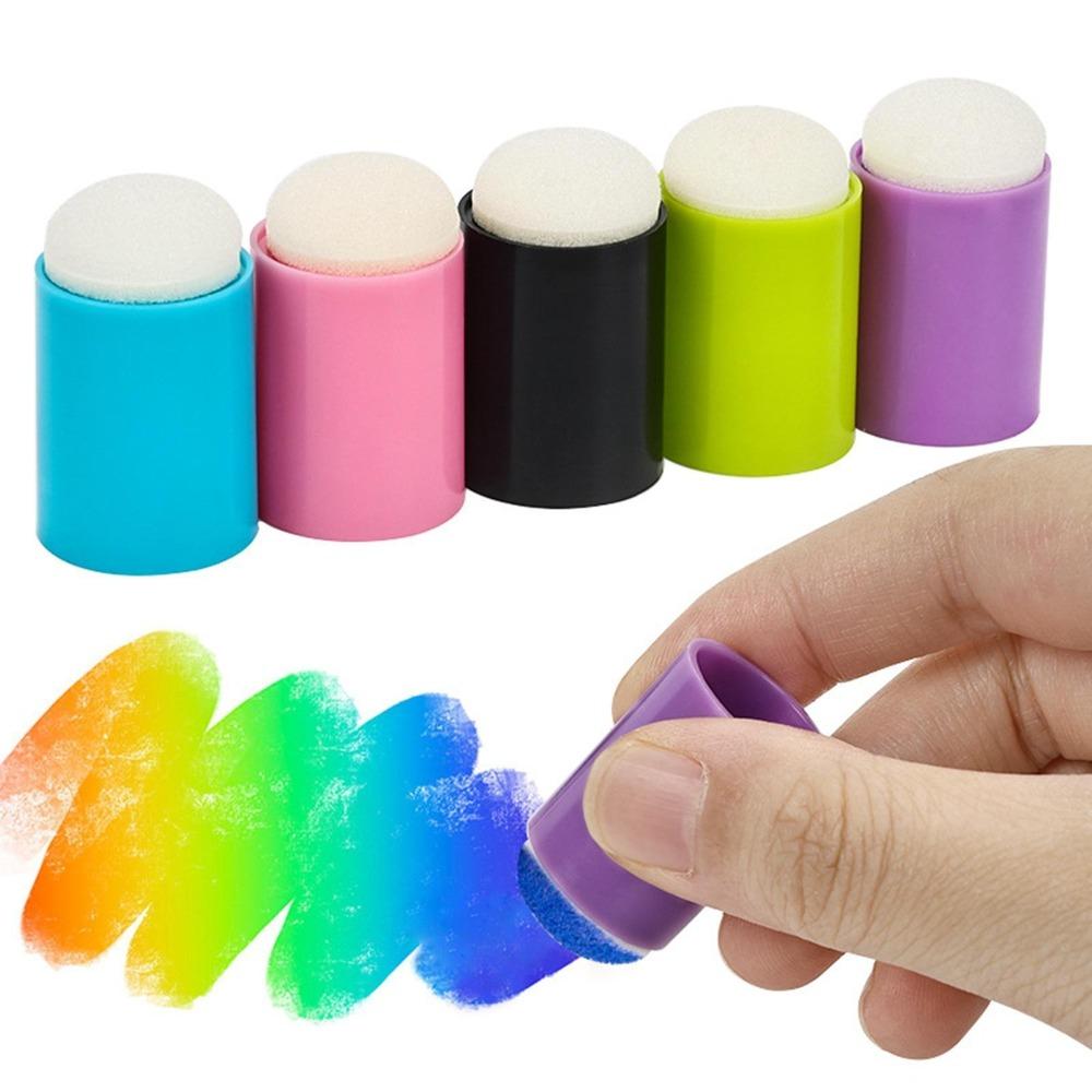 Painting Sponge DIY Sponge Finger Painting Kit Card Making Finger Ink Pad  Kids