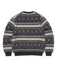 THISISNEVERTHAT Fair Isle Knit Sweater Navy