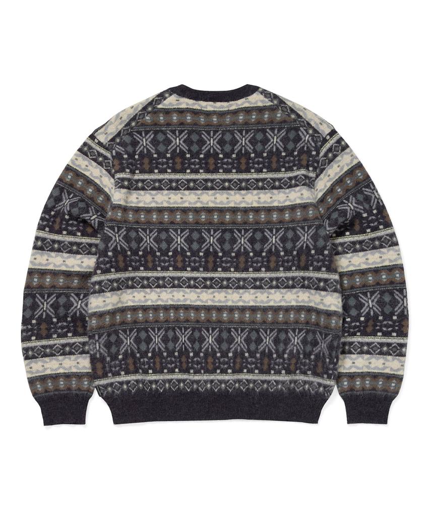 THISISNEVERTHAT Fair Isle Knit Sweater Navy