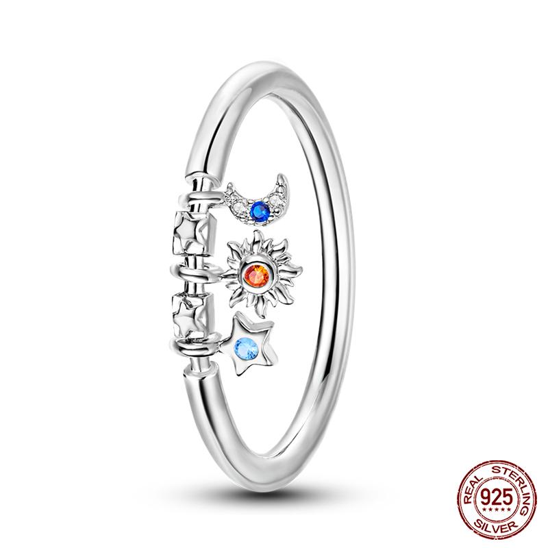 Moda Oryginalne Świecące Pierścionki Świetlikowe 100% Srebro S925 Wieczne Pierścionki Cyrkoniowe w Kształcie Serca Wykwintna Biżuteria Ślubna Zaręczynowa Prezenty