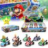 Super Mario Party Go-kart Toy Set With 8 Collectible Figures And Display Box