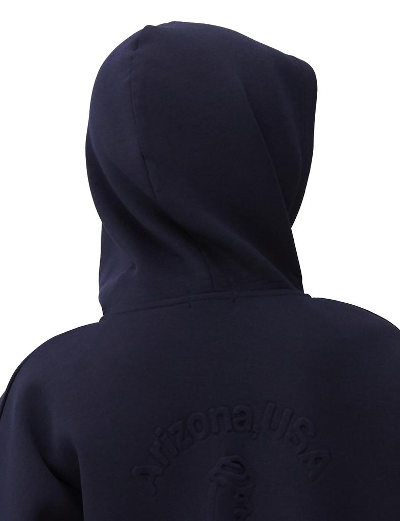 Long Sleeve Full Zip Hoodie Golf M [Ping Apparel] Women's (Cardboard Knit, Lightweight) / / 622-4162200 120_Navy