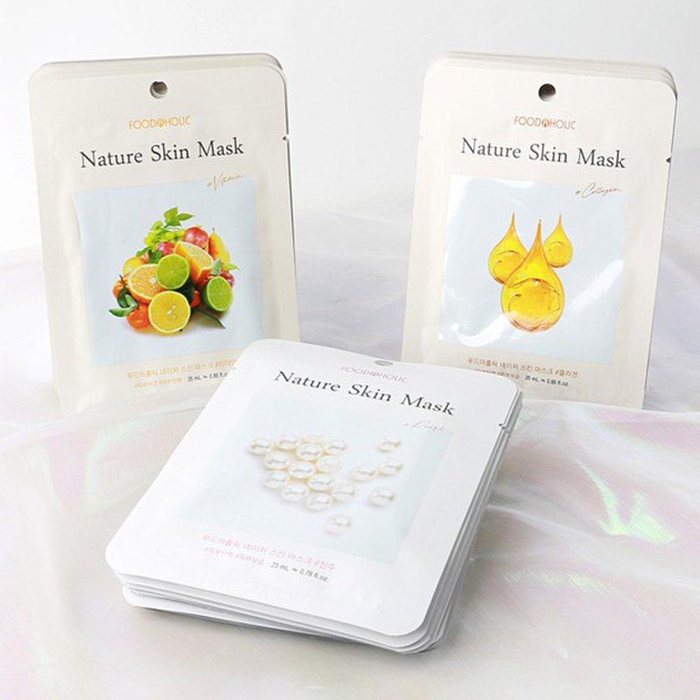 

(30 sheets) Nature Skin Radiance Mask Pack (Pearl, Collagen, Vita)
