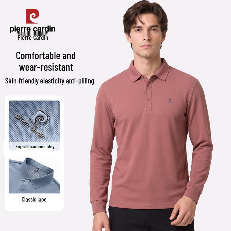 Pierre Cardin Men's Long-Sleeve Polo Shirt
