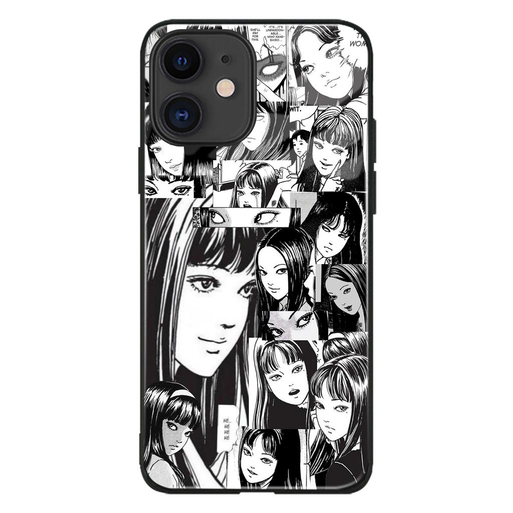 Lesklý skleněný kryt na telefon Junji Ito Tomie Kawakami Anime Manga pro iPhone SE 6s 7 8 Plus X Xr Xs 11 12 13 Mini Pro Max Samsung