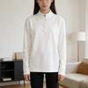 Women's Half-Zip Fleece Pullover - Warm, Long-Sleeved Sports Sweatshirt with Stand-Up Collar
