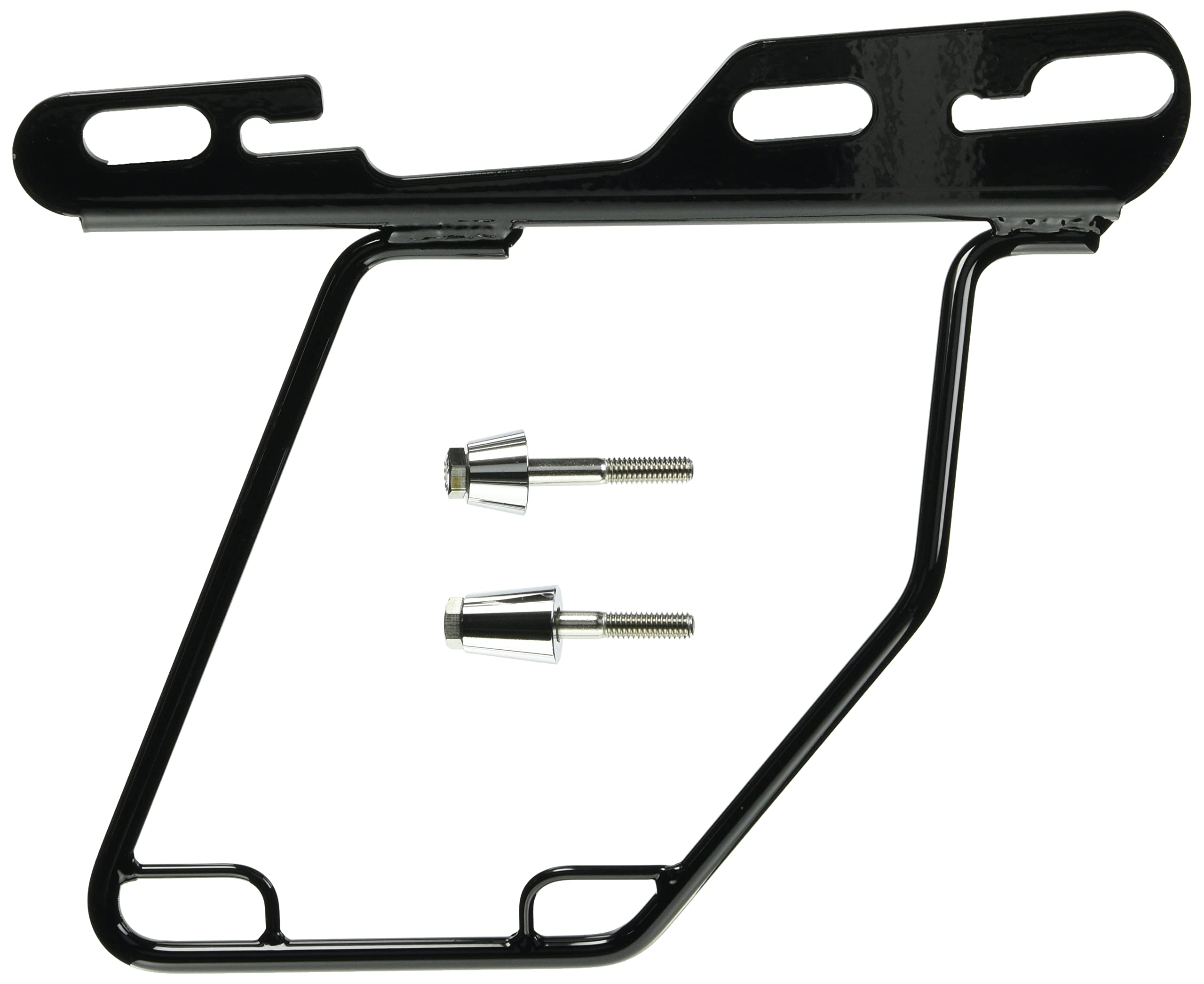 Kijima Мотоциклетные запчасти Кофр, совместимый со Sportster, Правый кронштейн, Сталь, DHW, ( 04-), Боковой, Универсальный тип, Черный, HD-08006