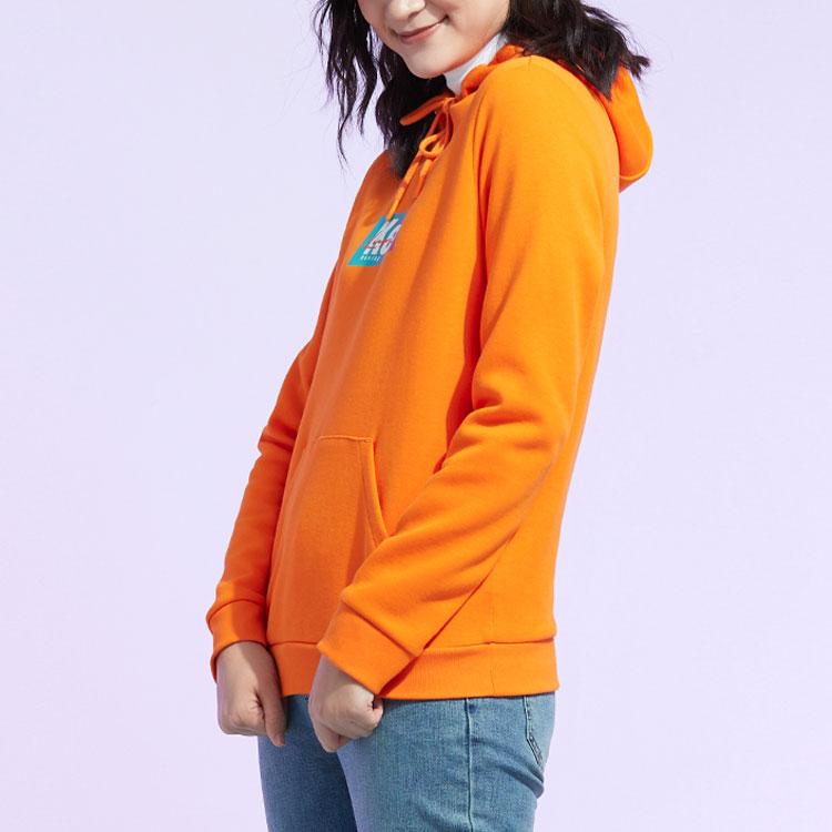 Anta Seria Lifestyle Sportowy Casualowy Pulower z Kapturem Dzianinowa Sportowa Bluza Damska Bluza Pomarańczowy 162018703-2