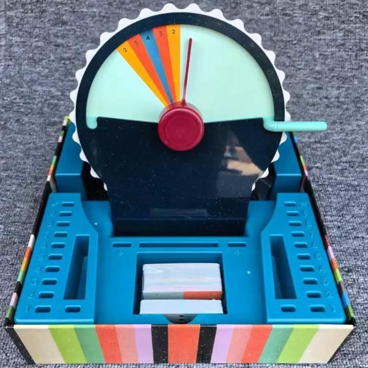 Board Game Wavelength, Casual Party Board Game, Family Telepathic Interactive Game, English Version, for 2‑12 Players