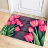 Multicolor Rose Flower Rug Living Room Carpet Home Hallway Balcony Anti-Slip Door Mat Kitchen Bathroom Rug Bedroom Floor Mat